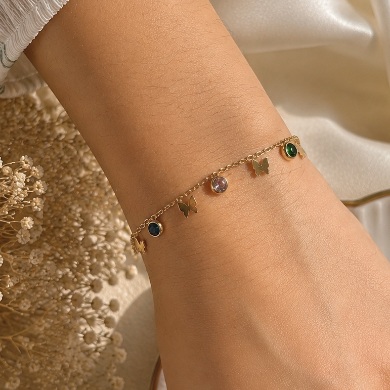 iris butterfly bracelet