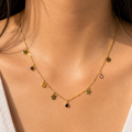 jewelled clover necklace