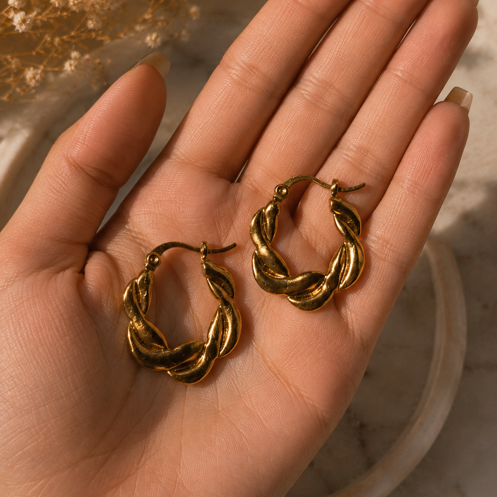 verona twist hoops
