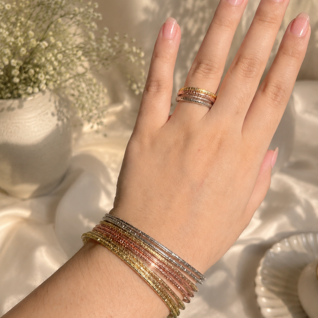 pearl & petal harmony bracelet
