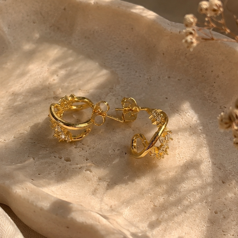 bloom twist hoops
