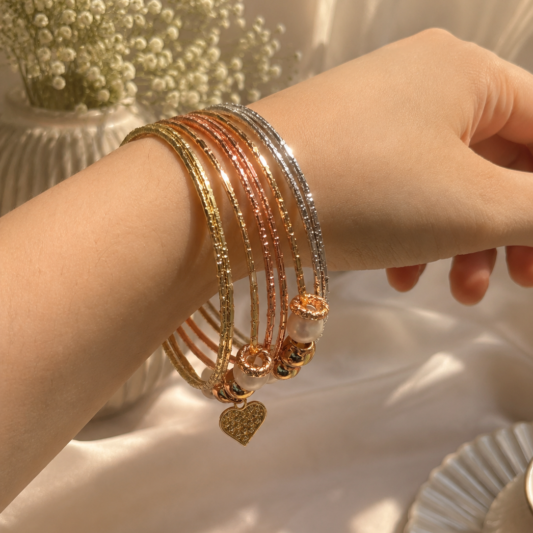 pearl & petal harmony bracelet