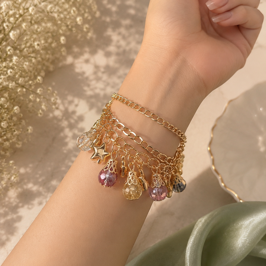 cosmic orb charm bracelet