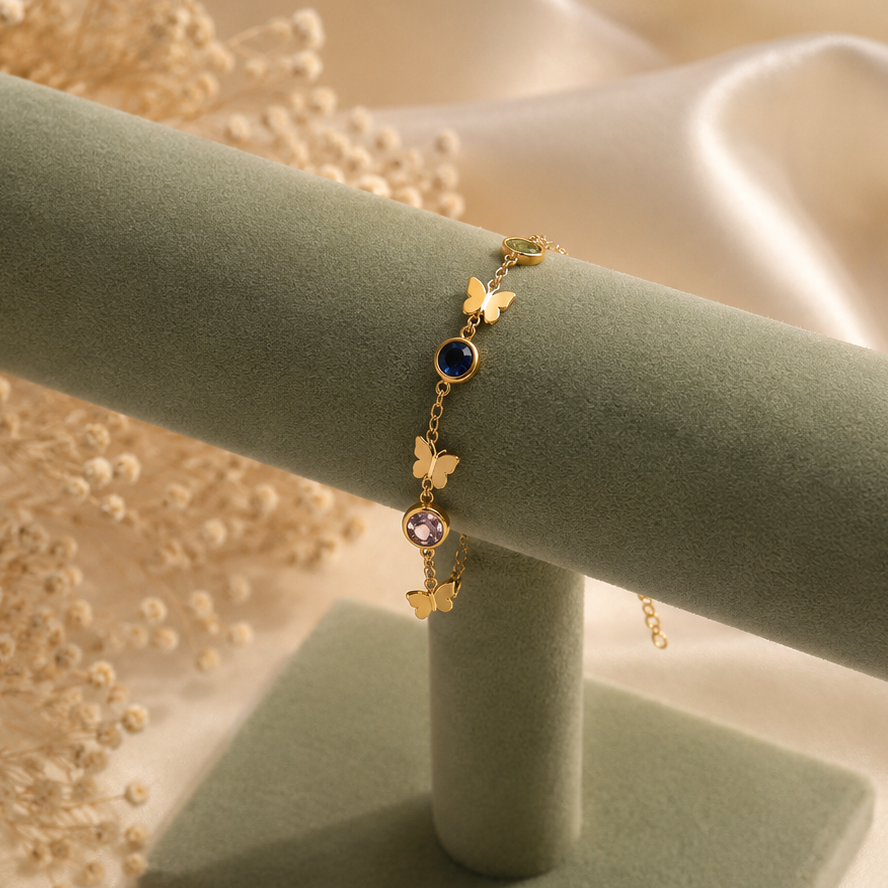 iris butterfly bracelet