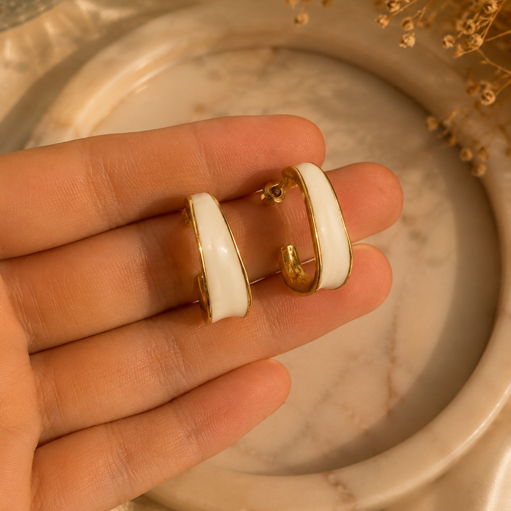 ivory glow hoops