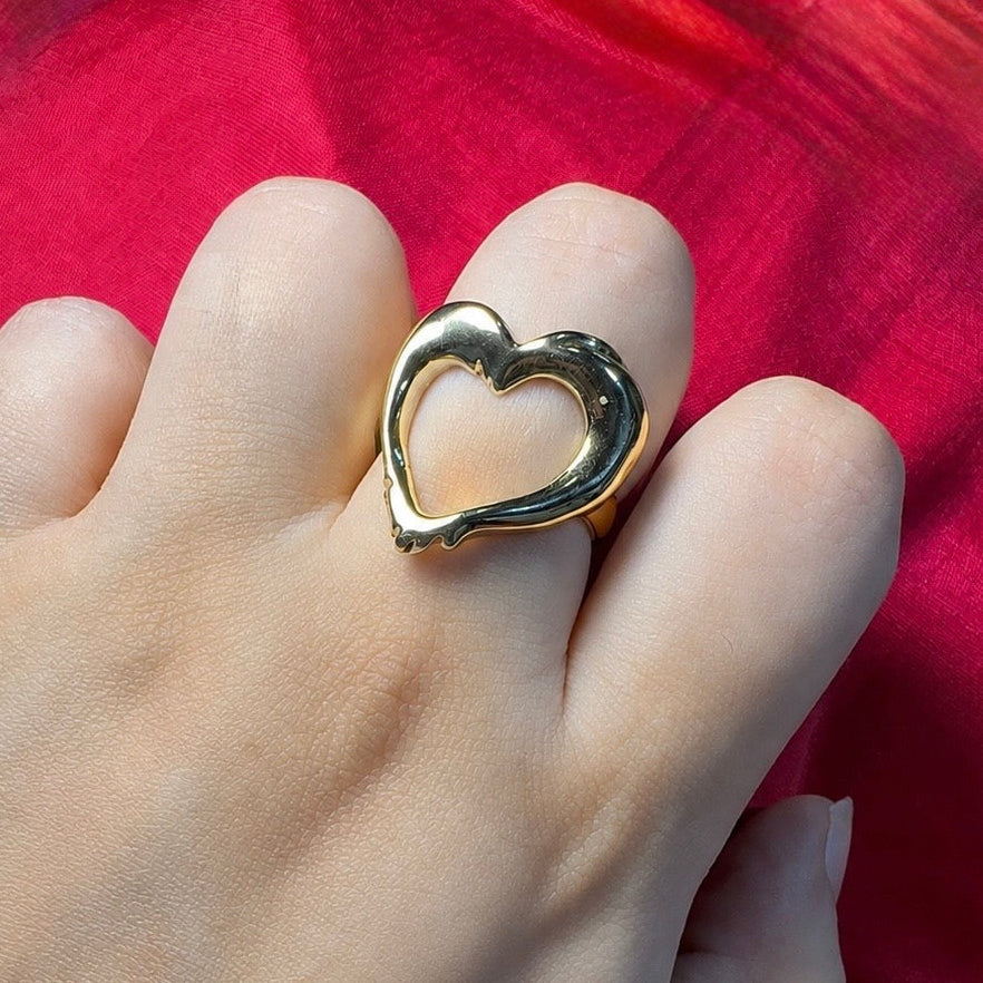 dripping heart ring