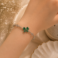 Jade charm bracelet