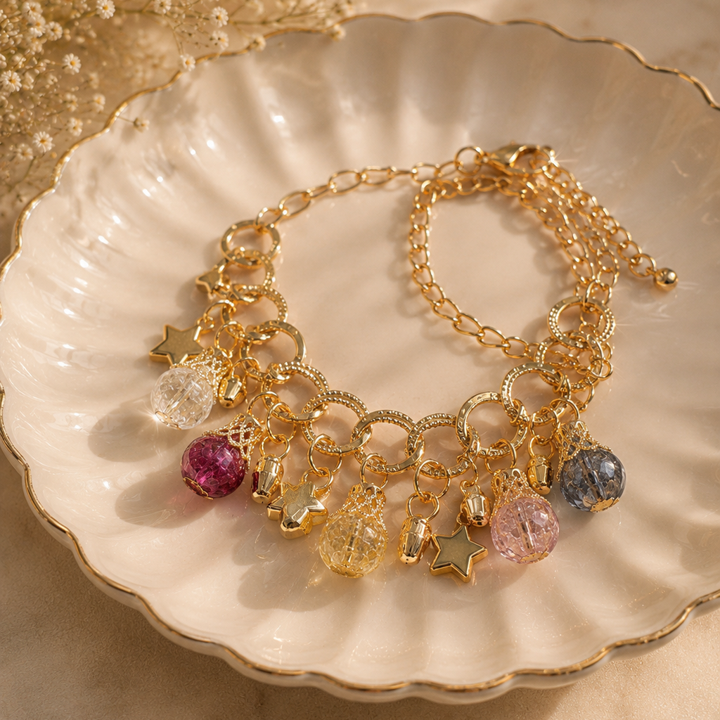 cosmic orb charm bracelet