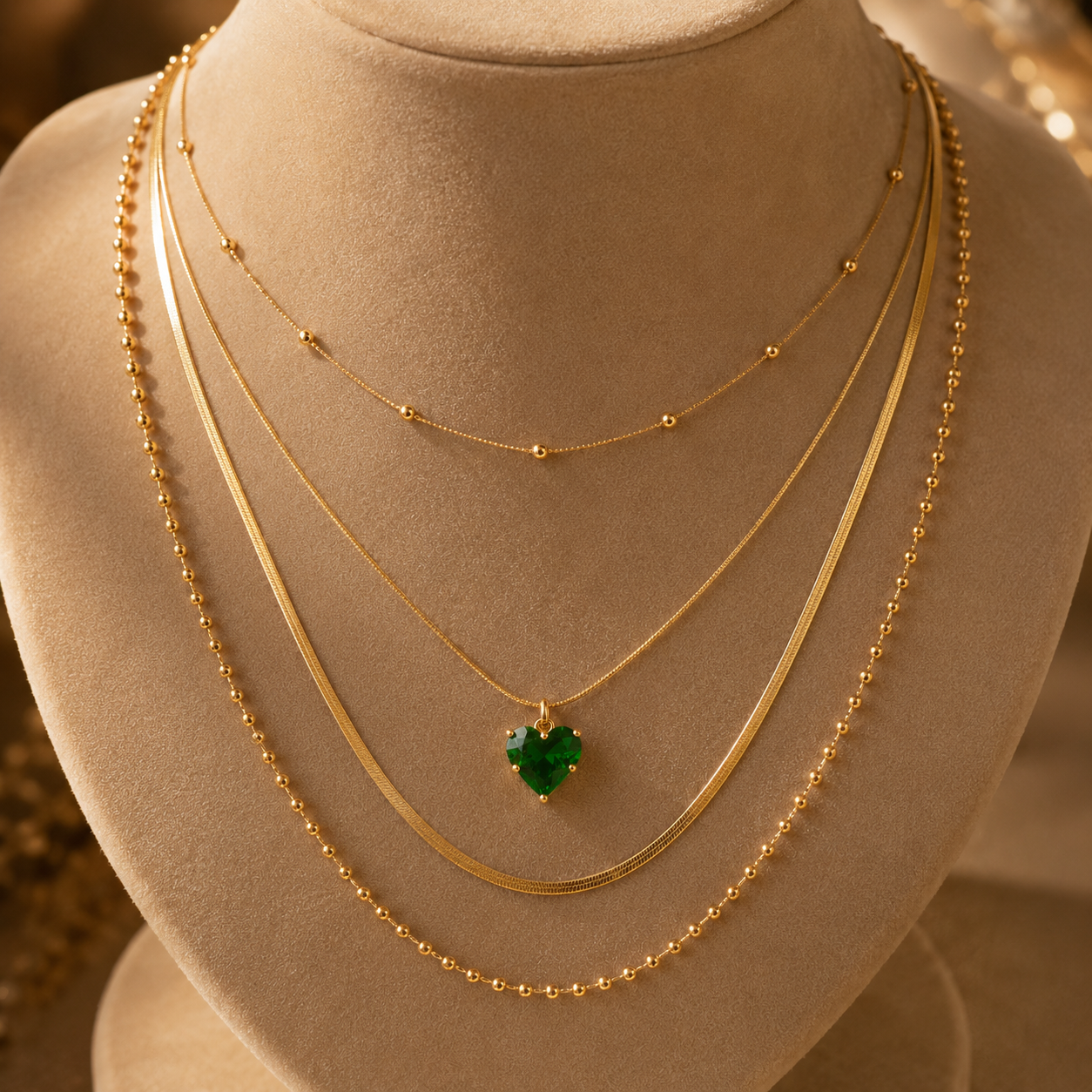 emerald muse necklace