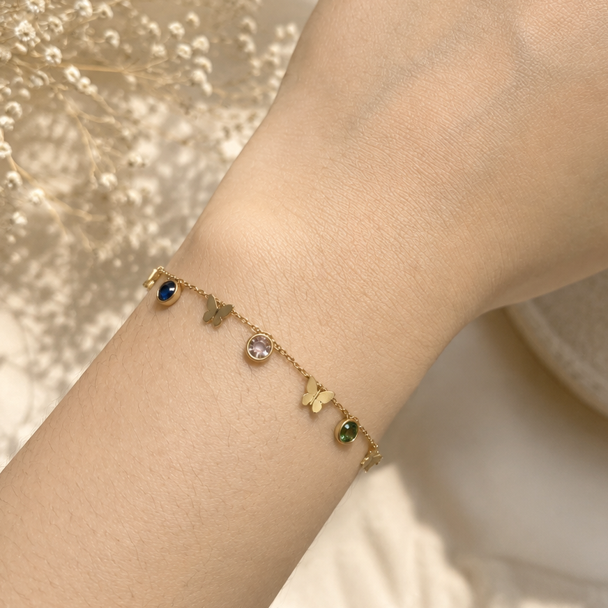 iris butterfly bracelet